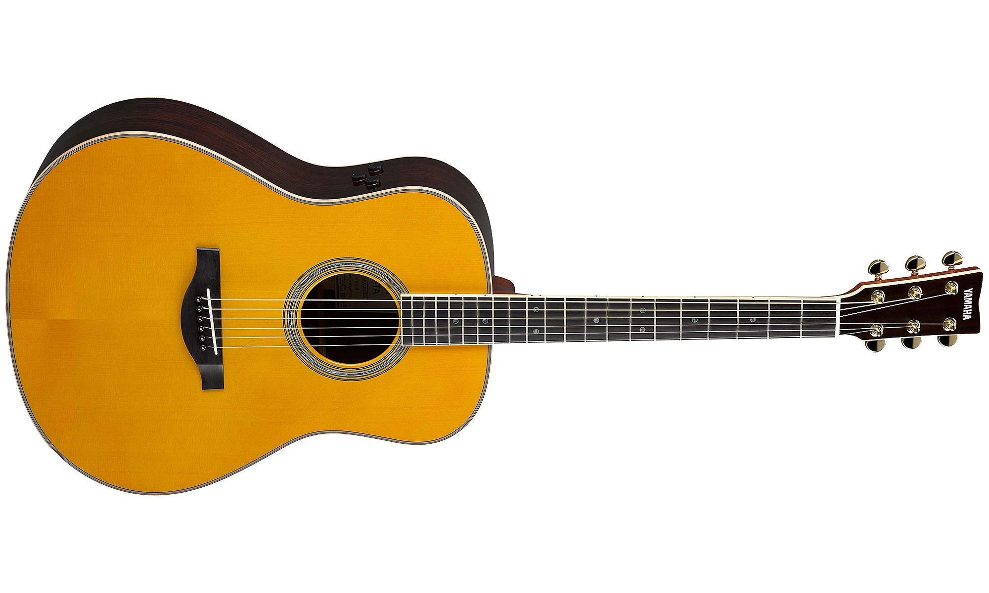 Yamaha Transacoustic Ll-ta Vt Dreadnought Epicea Palissandre 2016 - Vintage Tint - Guitarra electro acustica - Variation 1