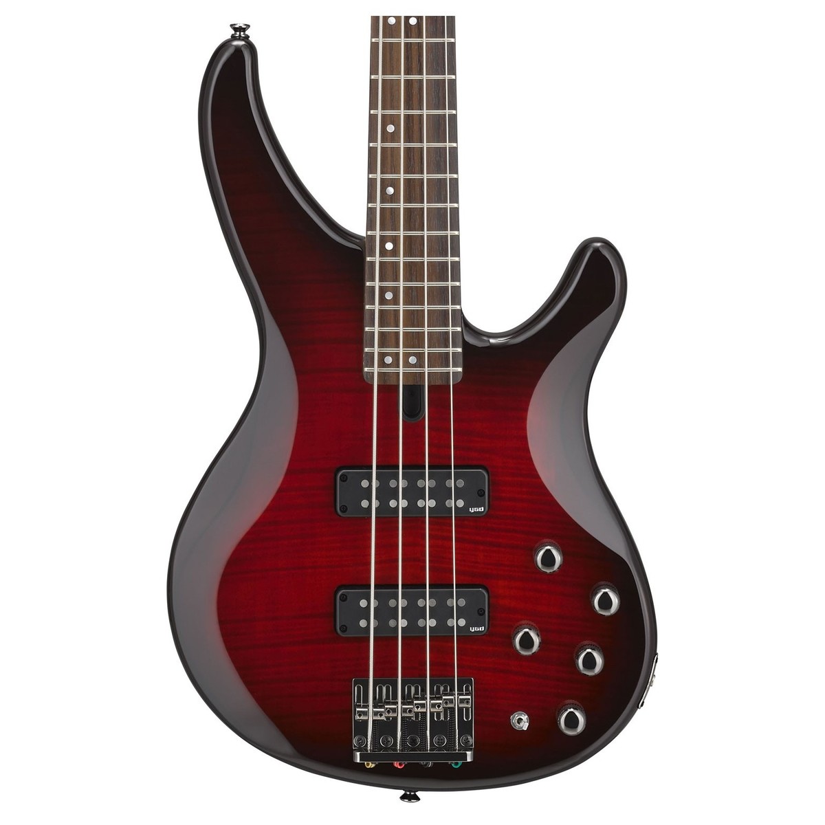 Yamaha Trbx604fm Active Rw - Dark Red Burst - Bajo eléctrico de cuerpo sólido - Variation 2