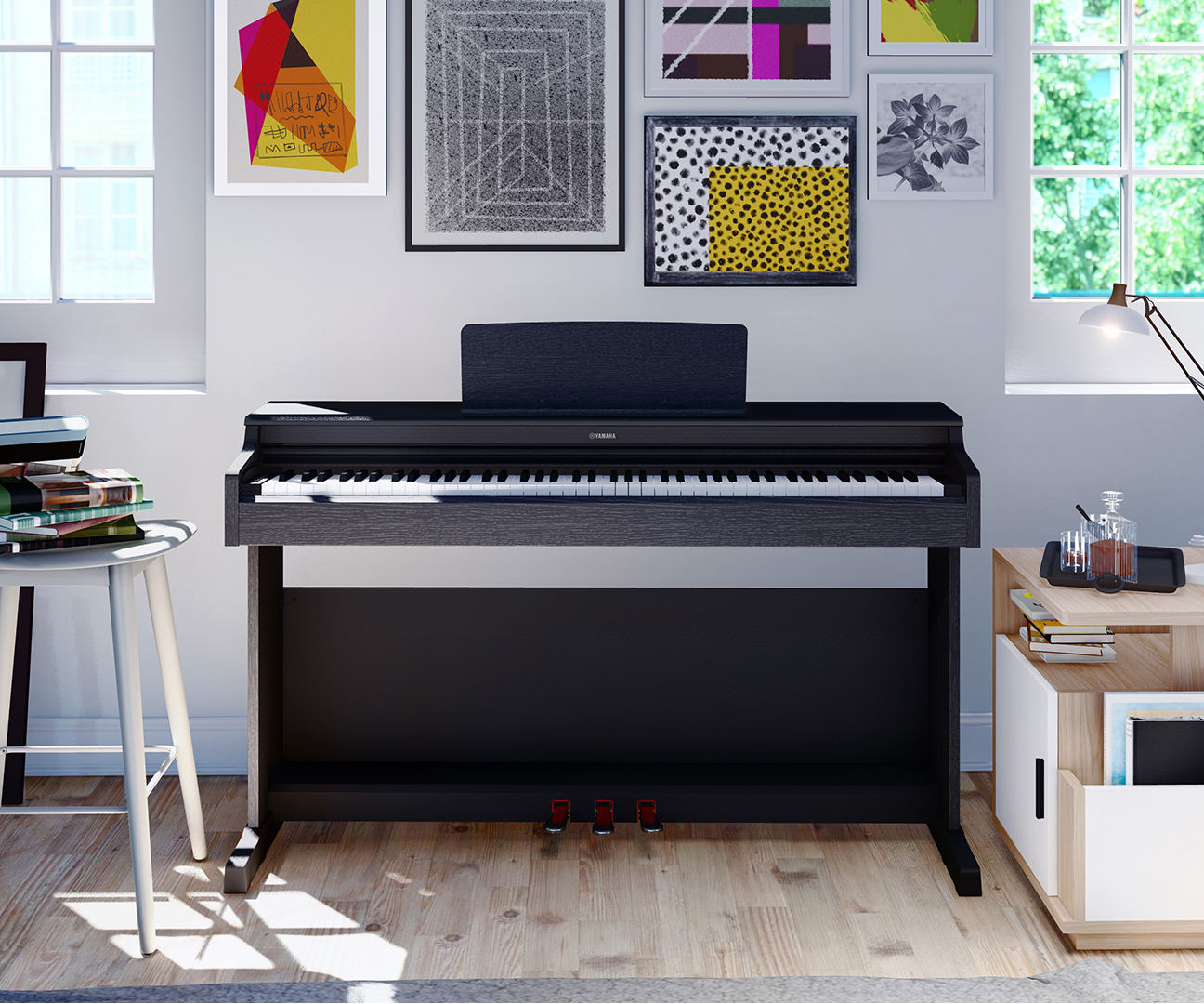 Yamaha Ydp-164 Arius - Black - Piano digital con mueble - Variation 2