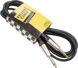 Cable Yellow cable GP61D jack / jack - 1m