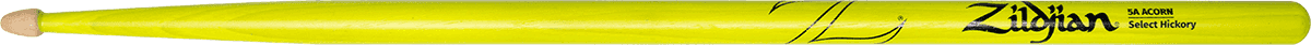 Zildjian Hickory 5a Acorn Neon Yellow - Baquetas para batería - Main picture