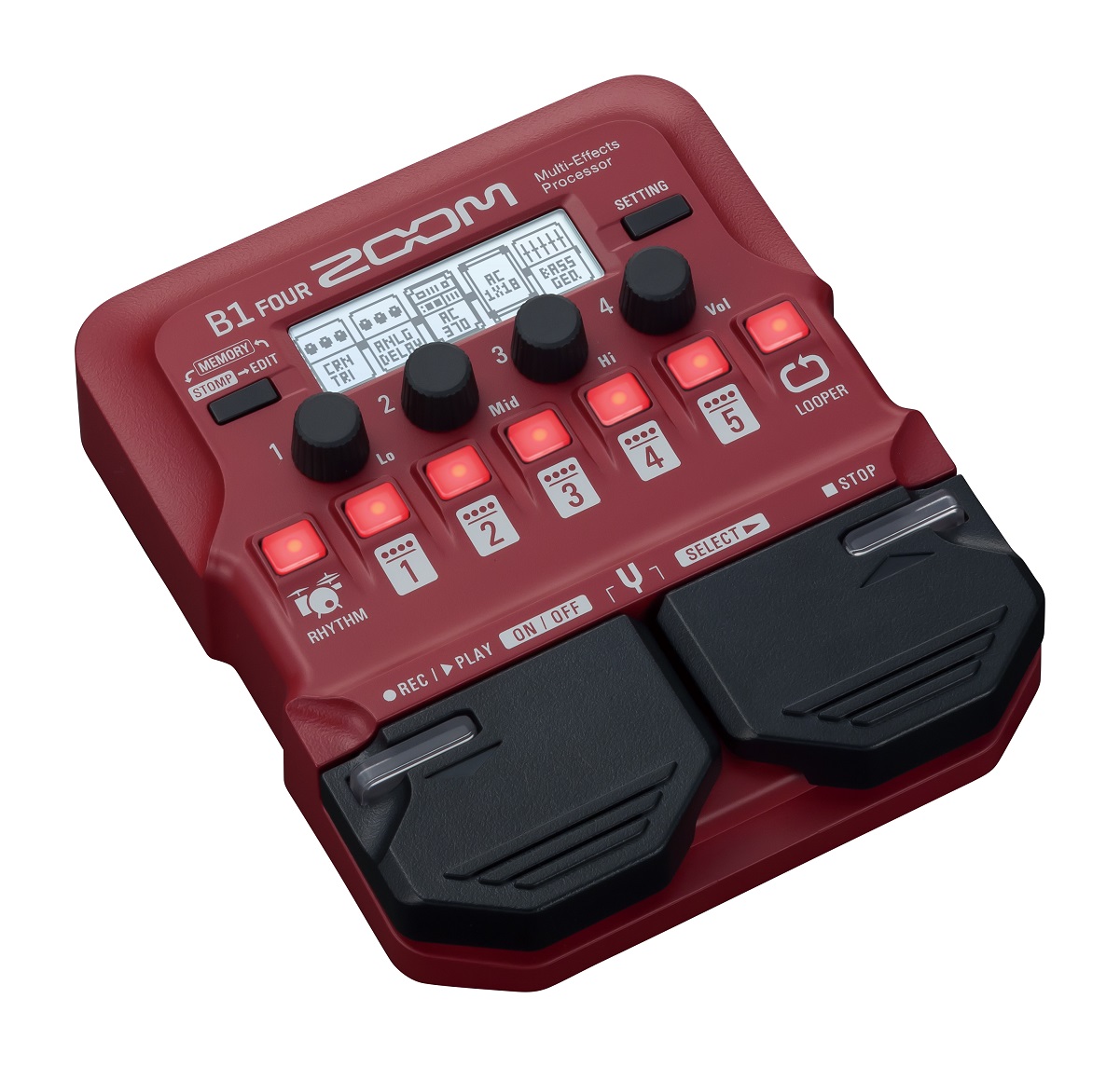 Zoom B1 Four - Pedalera multiefectos para bajo - Variation 1