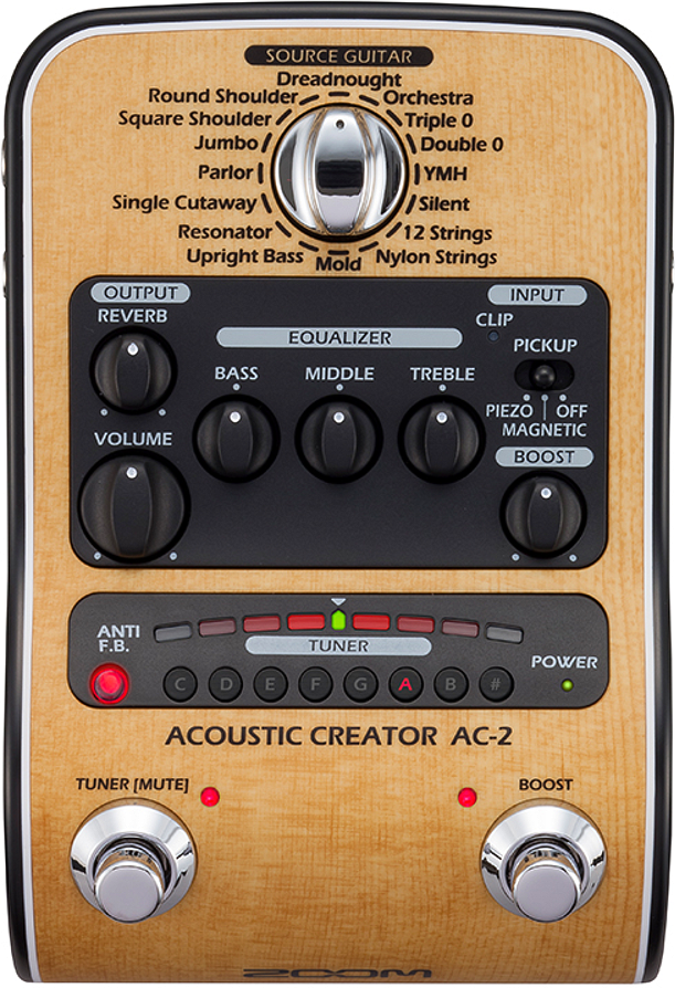 Zoom Ac-2 Acoustic Creator - Pedal de simulación / modelización - Main picture