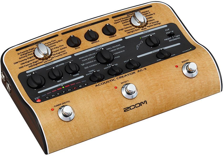 Pedal de simulación / modelización Zoom AC-3 Acoustic Creator