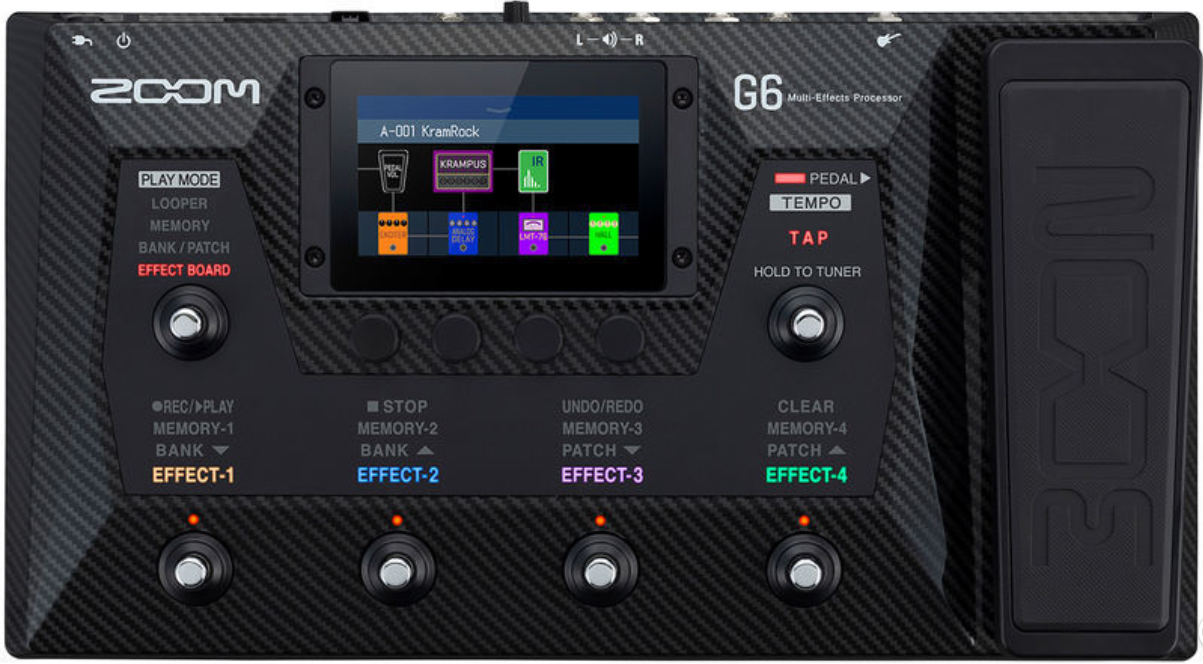 Zoom G6 Multi-effects Guitar Processor - Simulacion de modelado de amplificador de guitarra - Main picture