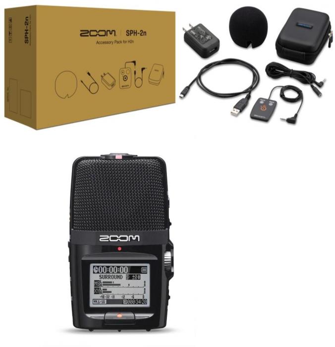Pack home estudio Zoom H2N + SPH-2N