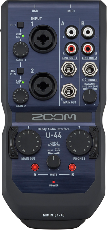 Zoom U-44 - Interface de audio USB - Main picture