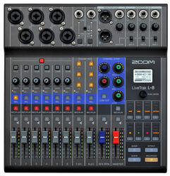 Mesa de mezcla analógica Zoom LiveTrak L-8