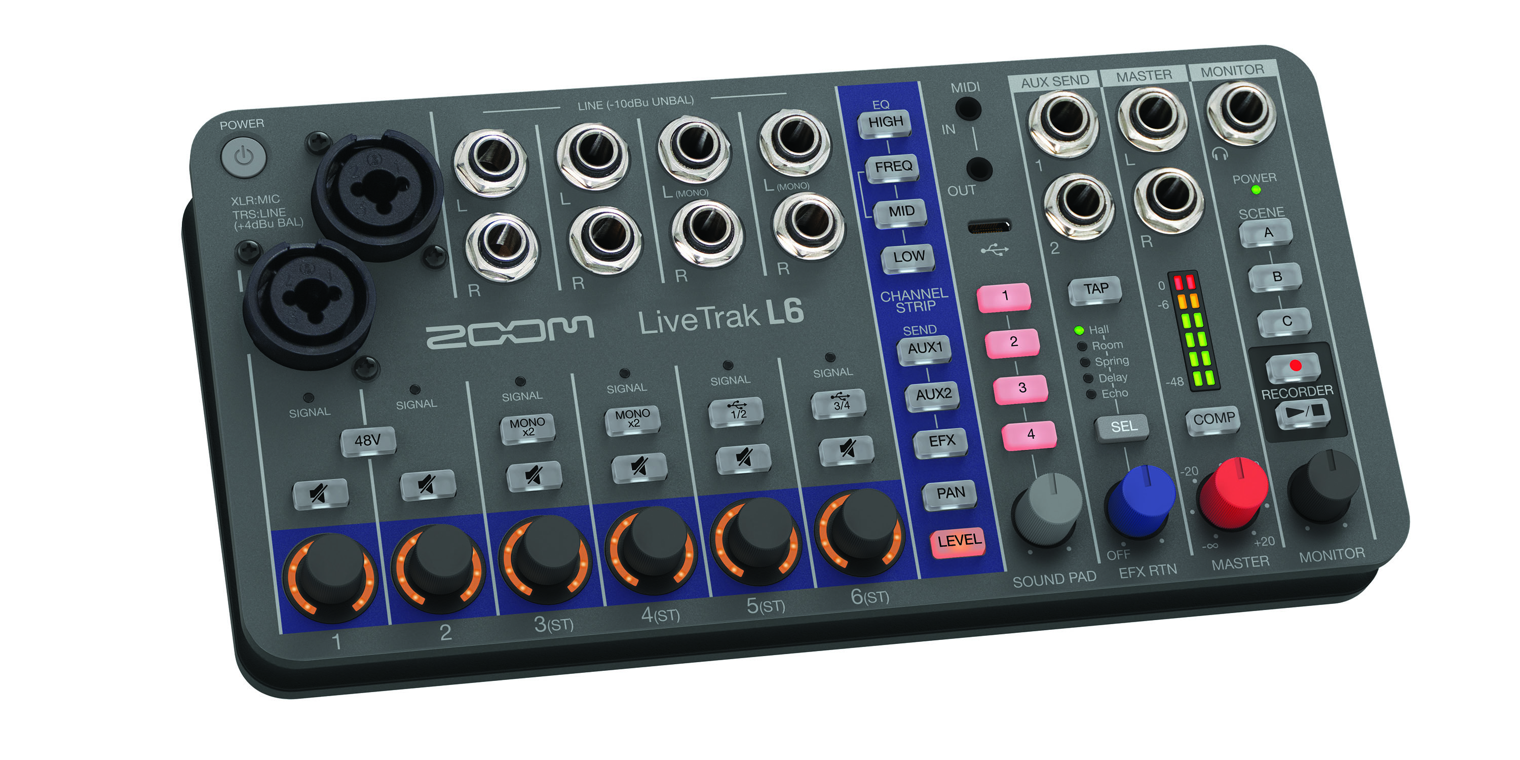 Zoom Livetrak L6 - Mesa de mezcla analógica - Variation 2