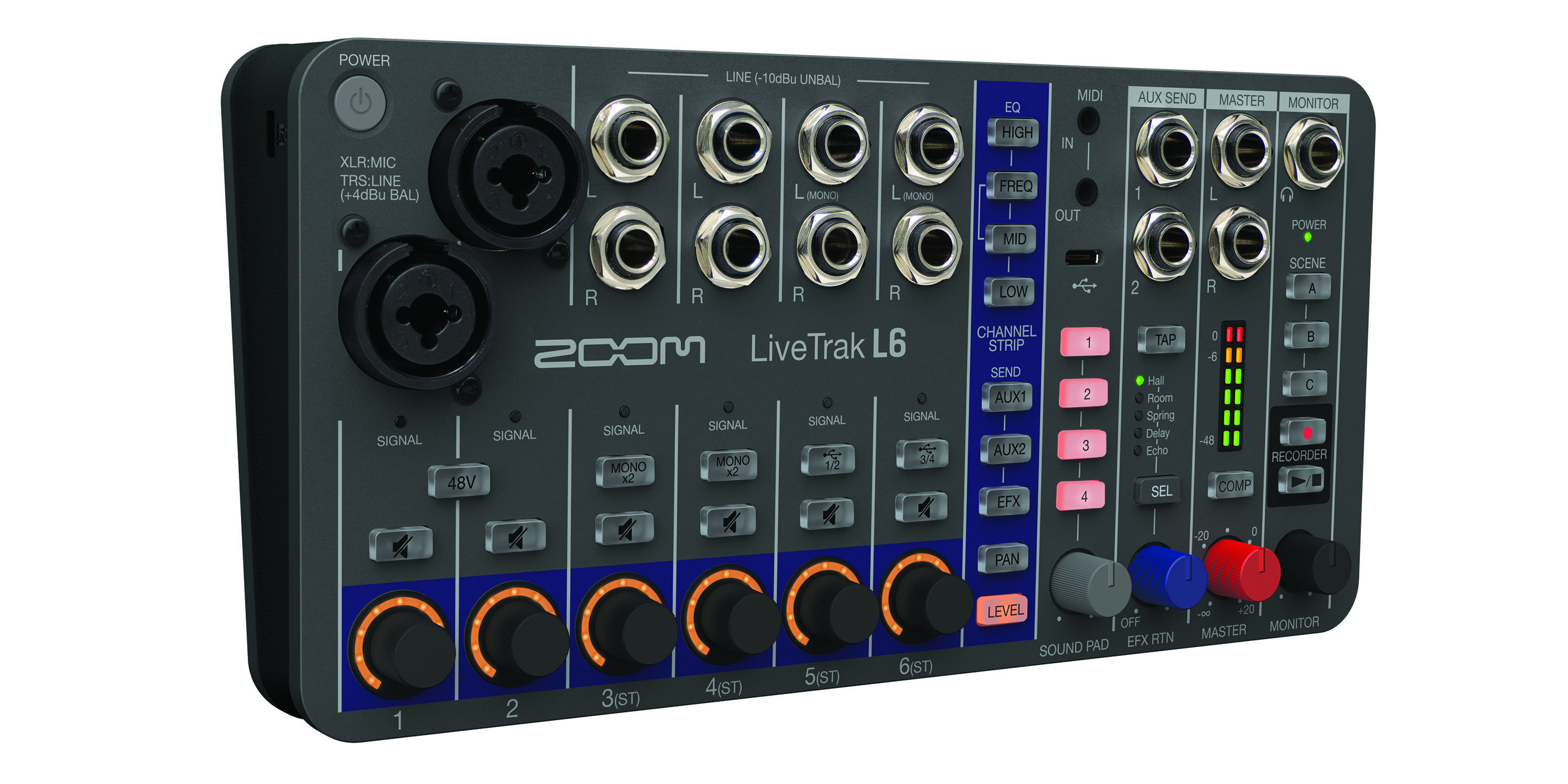 Zoom Livetrak L6 - Mesa de mezcla analógica - Variation 1