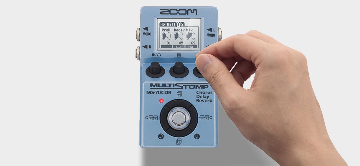 Zoom Ms-70cdr Multistomp - Pedal de chorus / flanger / phaser / modulación / trémolo - Variation 4